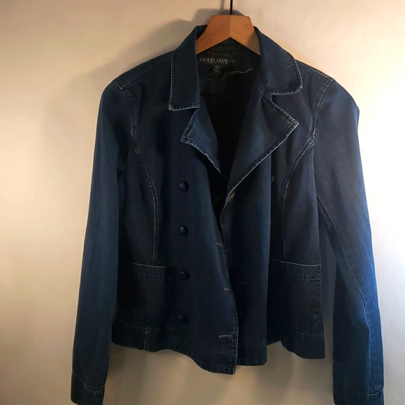 Lauren Ralph Lauren Jackets & Blazers - Lauren Ralph Lauren Military Style Denim Jacket